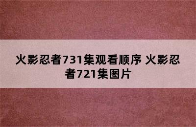 火影忍者731集观看顺序 火影忍者721集图片